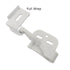 Pair of Amerock Marathon White 3/8" Inset CM2604-W Self-Latching Knife Hinges