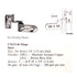 Replace Amerock BP5146 Pivot Pin Overlay Cabinet Hinges Semi-Concealed Bronze
