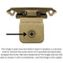 Single Demountable Cabinet Hinge 3/8" Inset Burnished Brass CM7750-BB