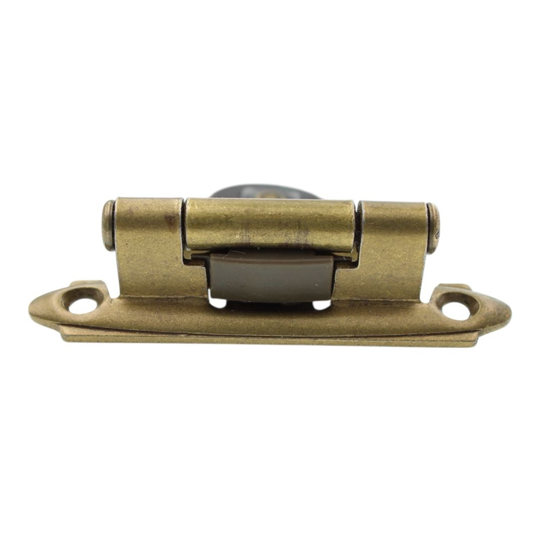Single Demountable Cabinet Hinge 3/8" Inset Burnished Brass CM7750-BB