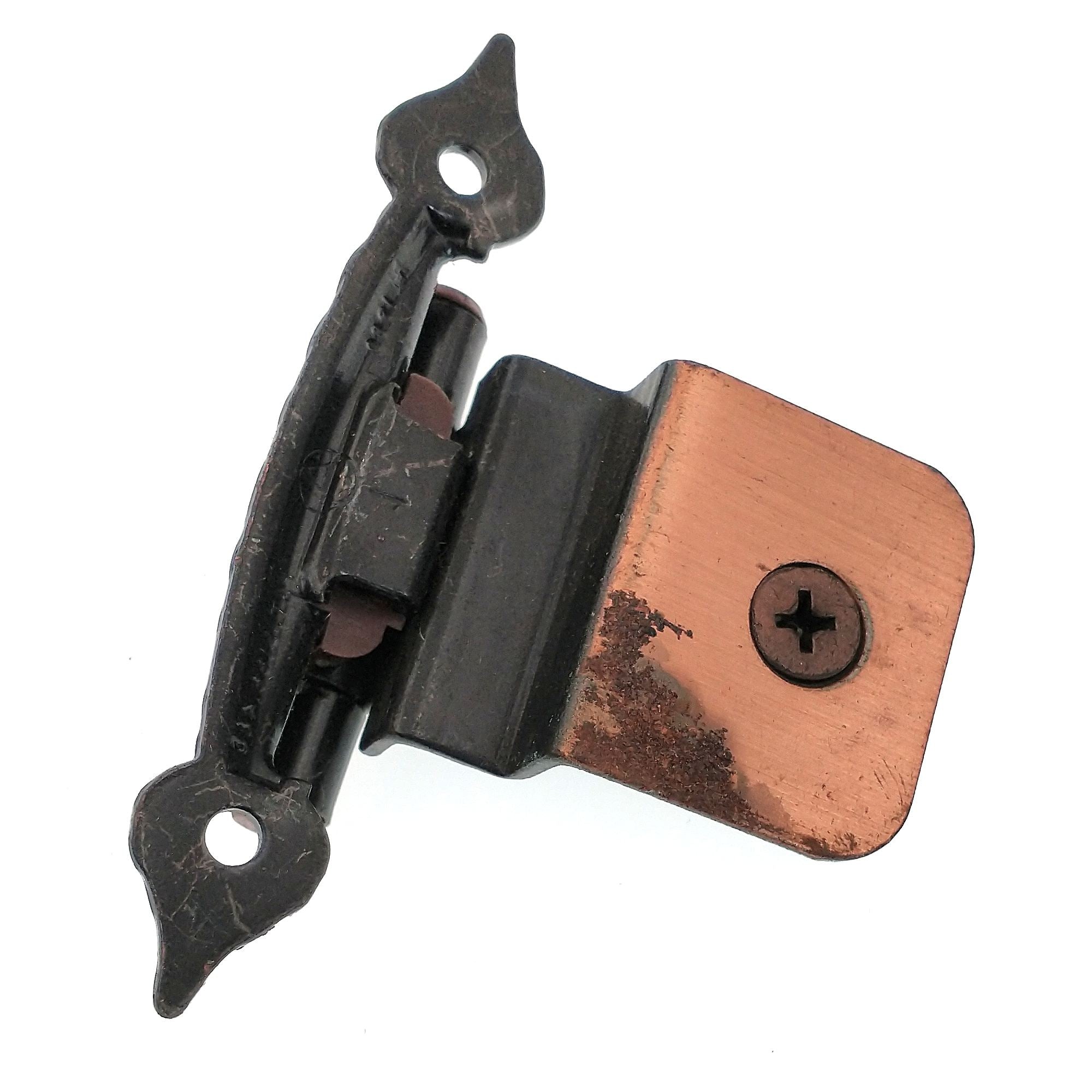Single Demountable Cabinet Hinge 3/8" Inset Antique Copper CM7756-AC