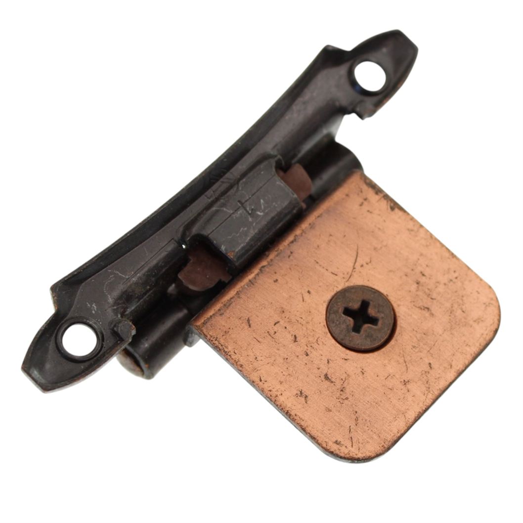Single Demountable Cabinet Hinge Variable Overlay Antique Copper CM7760-AC