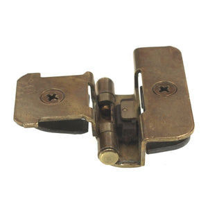 Double Demountable Cabinet Hinge 1/4" Overlay Polished Brass CM8701-3