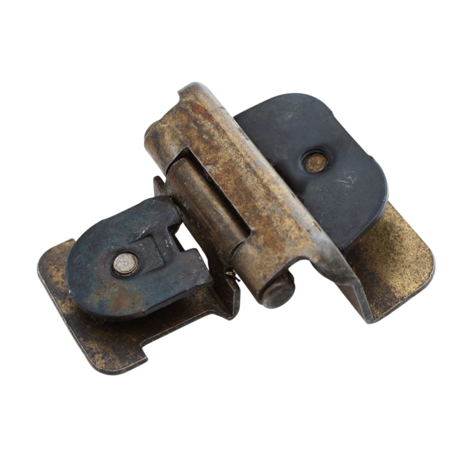 Double Demountable Cabinet Hinge 1/2" Overlay Burnished Brass, Used, CM8704-BB