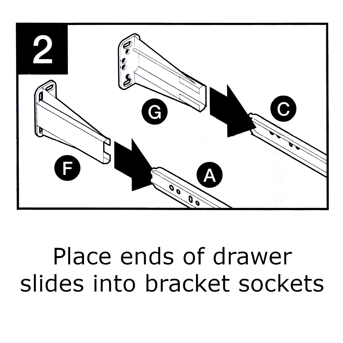 Liberty Drawer Slide Socket Mounting Bracket Adapter Side or Bottom D688SEC