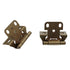 Pair of Amerock Burnished Brass Full Wrap 1/4" Overlay Cabinet Hinges D7526-BB