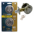 True Value TruGuard Single Cylinder Door Deadbolt Satin Nickel 221750