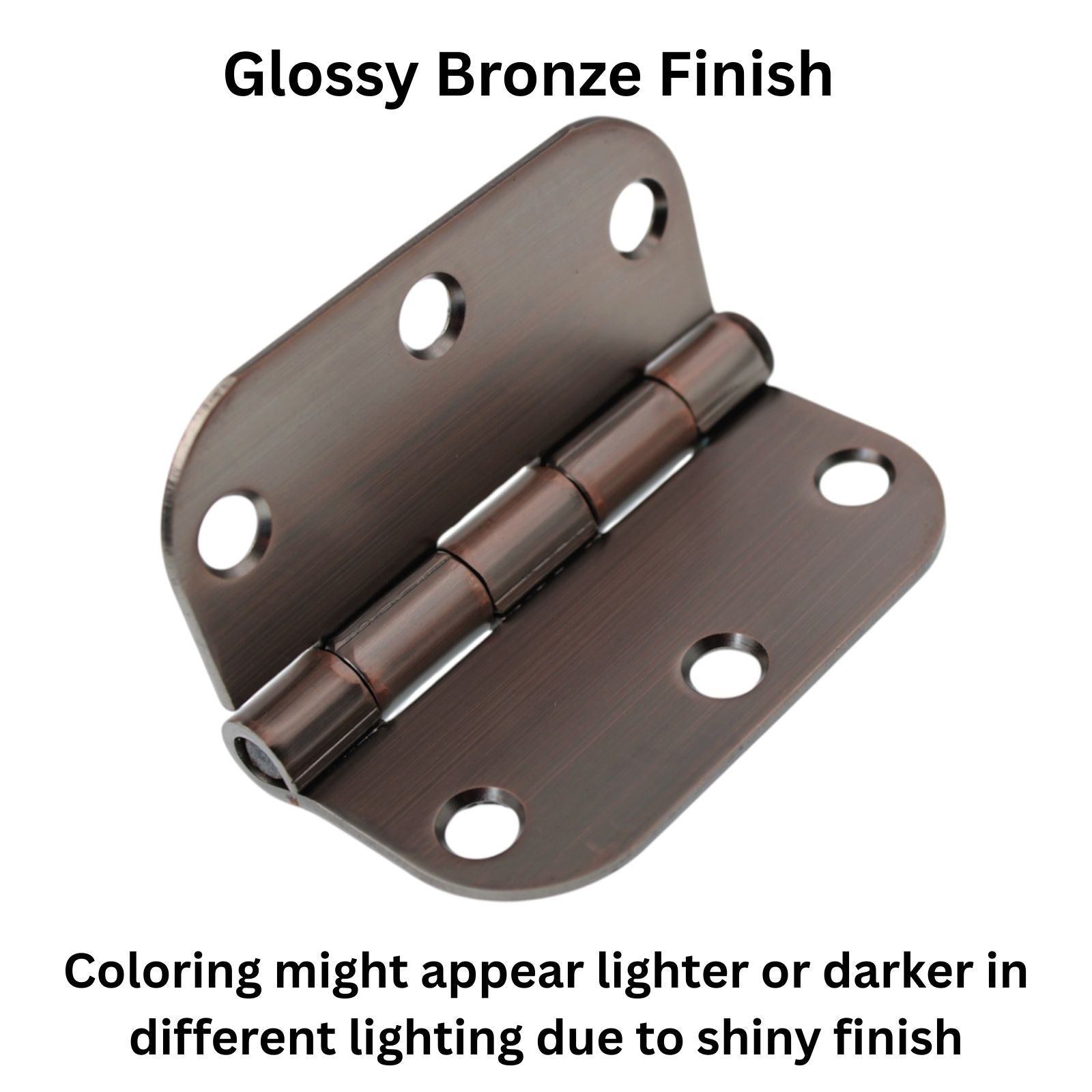 3 Pack Warwick 3" Door Hinge 5/8" Radius Corner Oil-Rubbed Bronze DA3010BZ