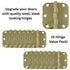 15 Pack Warwick 3" Door Hinges 5/8" Radius Corner Polished Brass DA3010PB