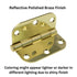 15 Pack Warwick 3" Door Hinges 5/8" Radius Corner Polished Brass DA3010PB