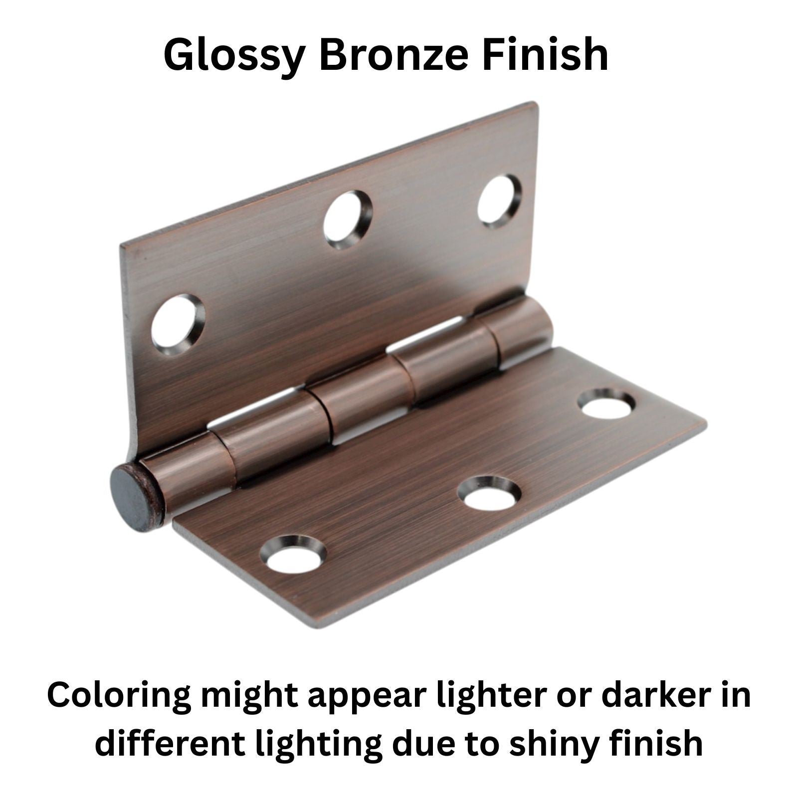 3 Pack Warwick 3" Door Hinge Square Corner Oil-Rubbed Bronze DA3011BZ