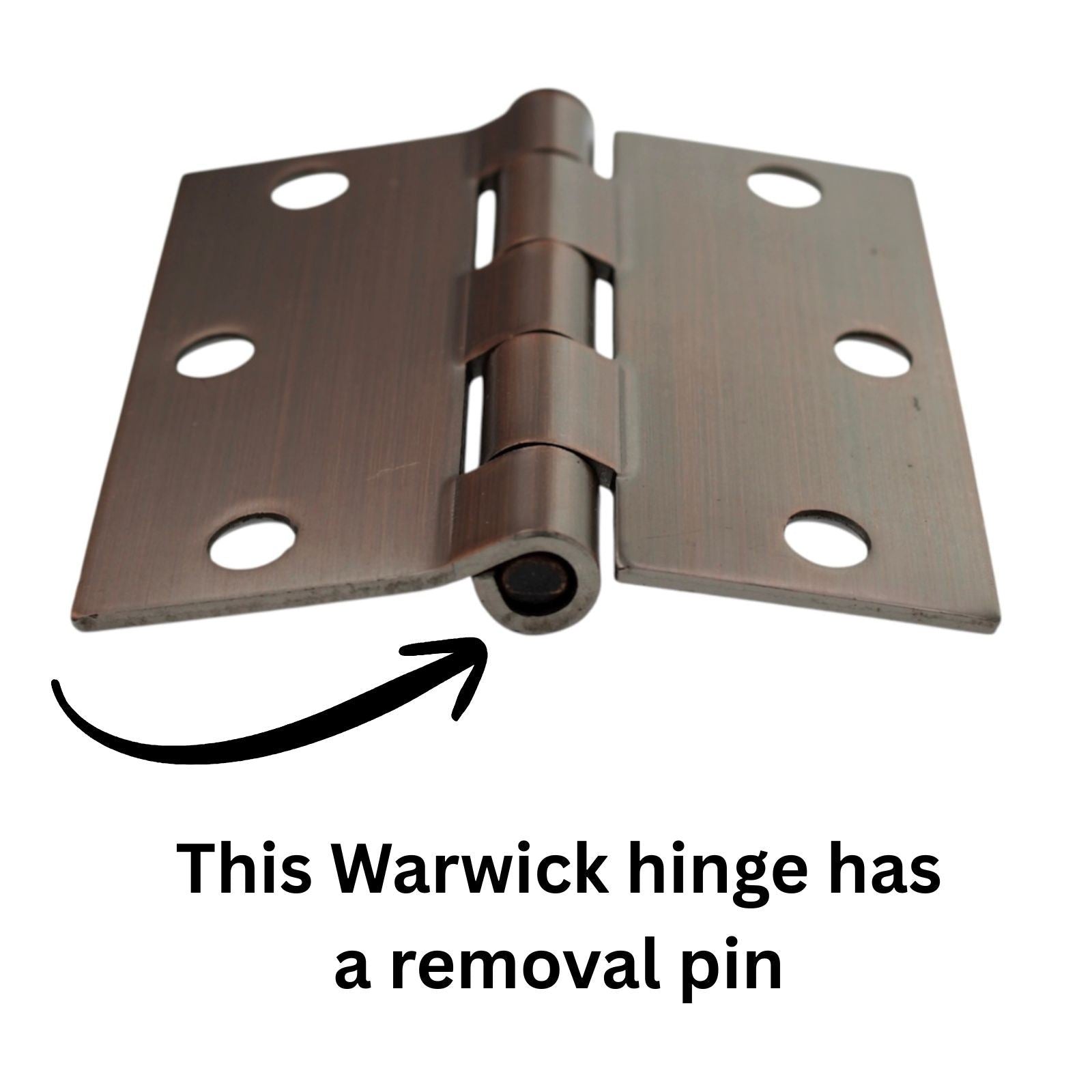 Warwick 15 Pack 3" Door Hinges Square Corner Bronze DA3011BZ