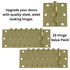 Warwick 15 Pack 3" Door Hinges Square Corner Polished Brass DA3011PB
