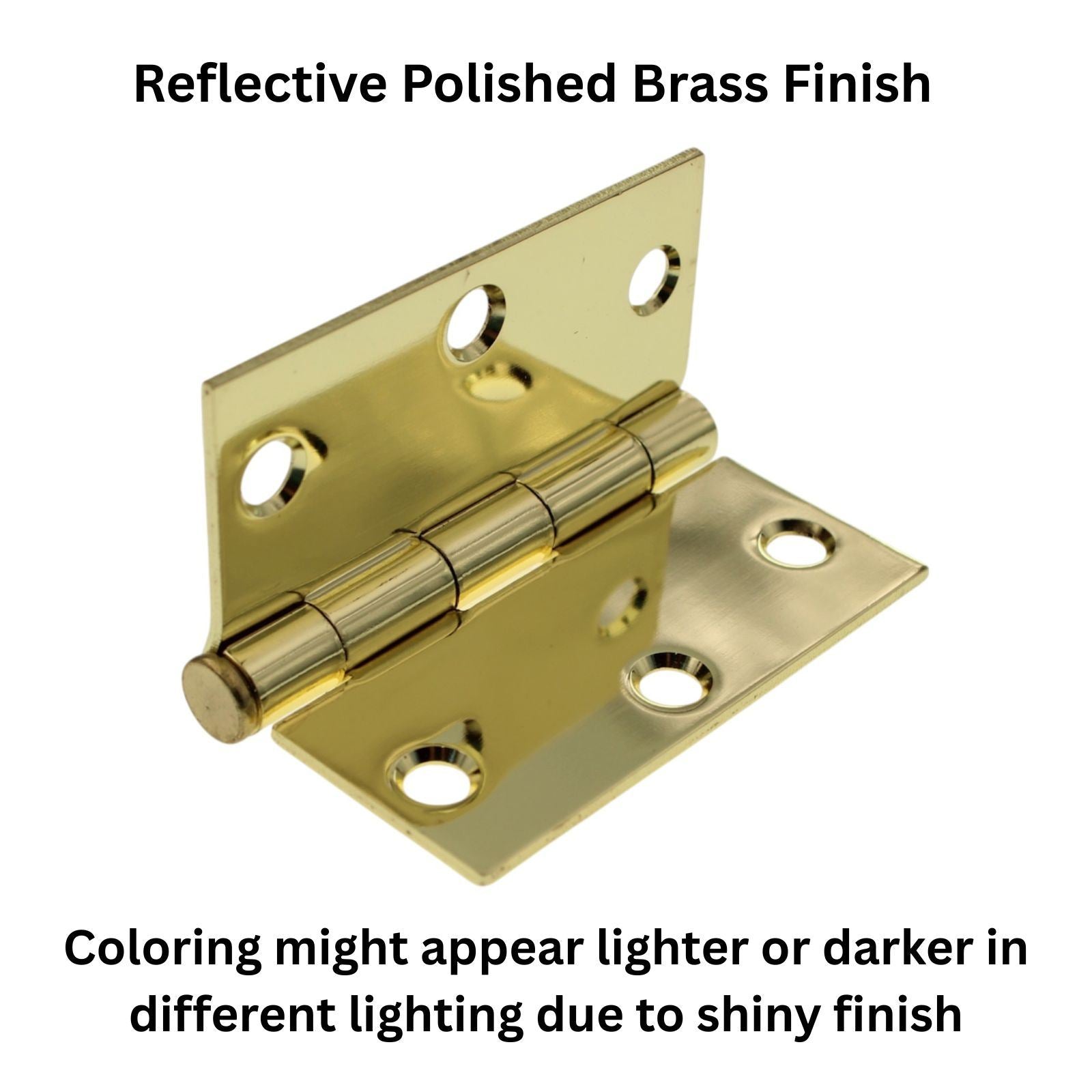 Warwick 15 Pack 3" Door Hinges Square Corner Polished Brass DA3011PB
