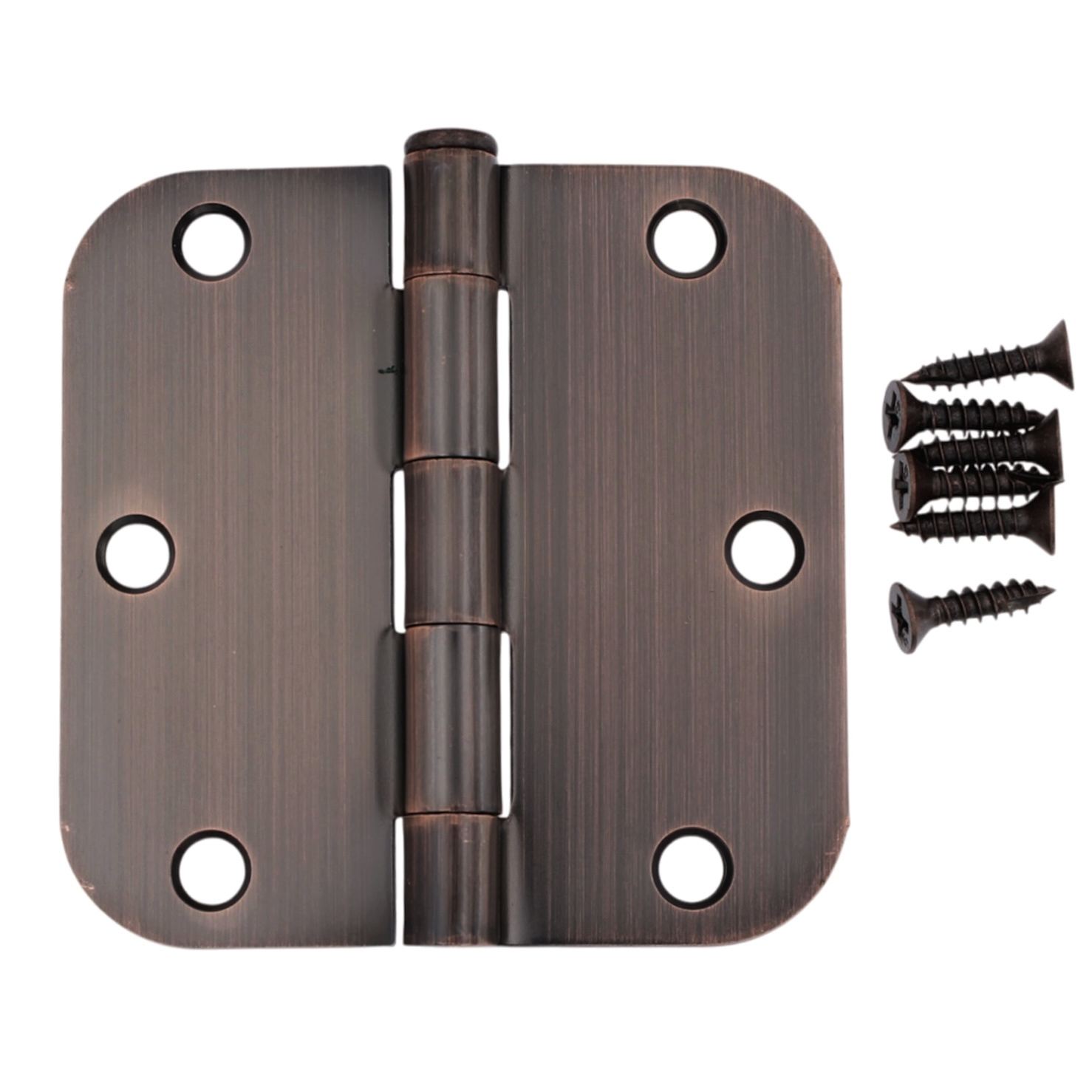 Warwick 3 1/2" Door Hinge 5/8" Radius Corner Oil-Rubbed Bronze BDA3012BZ