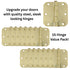 3 Pack Warwick 3 1/2" Door Hinge 5/8" Radius Corner Polished Brass DA3012PB