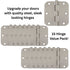 3 Pack Warwick 3 1/2" Door Hinge 5/8" Radius Corner Satin Nickel DA3012SN