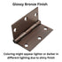 3 Pack Warwick 3 1/2" Door Hinge Square Corner Oil-Rubbed Bronze DA3013BZ