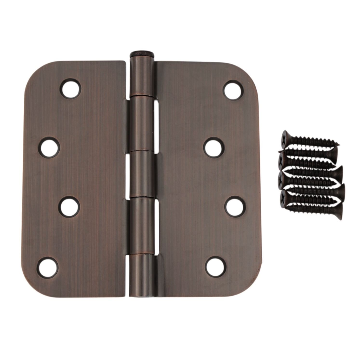 3 Pack Warwick 4" Door Hinge 5/8" Radius Corner Oil-Rubbed Bronze DA3014BZ
