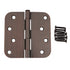3 Pack Warwick 4" Door Hinge 5/8" Radius Corner Oil-Rubbed Bronze DA3014BZ