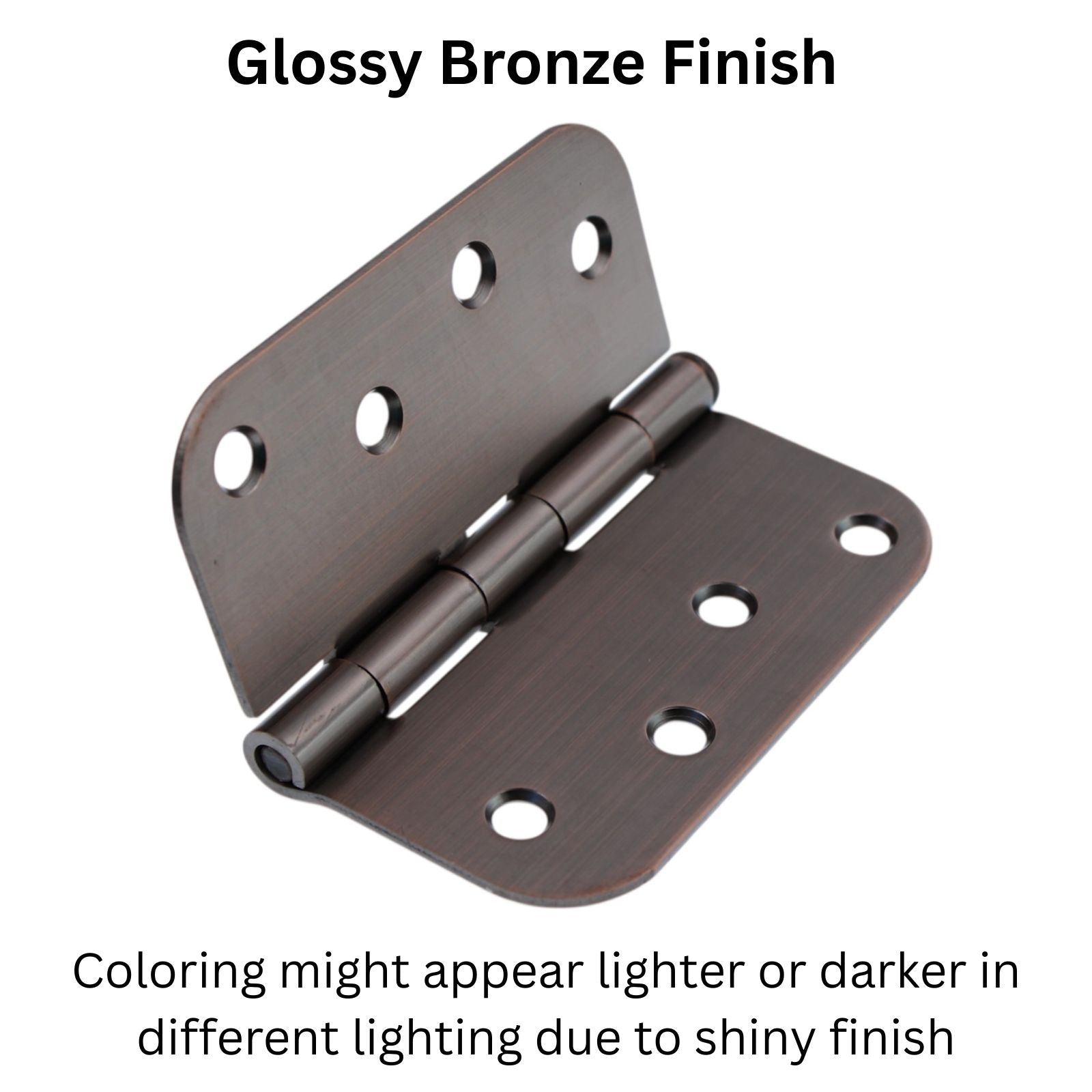 Warwick 15 Pack 4" Door Hinges 5/8" Radius Corner Bronze DA3014BZ