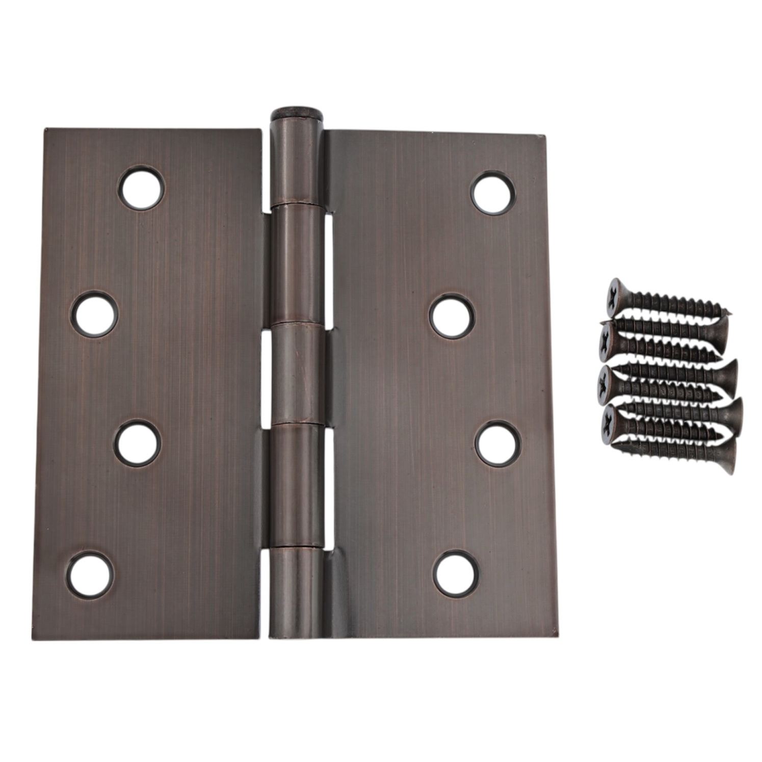 3 Pack Warwick 4" Door Hinge Square Corner Oil-Rubbed Bronze DA3015BZ