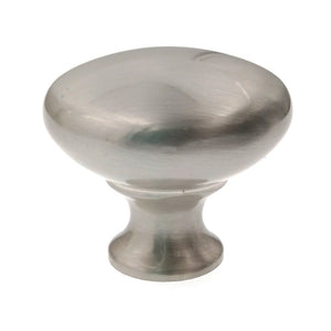 Warwick Traditional Satin Nickel 1 1/4" Solid Round Cabinet Knob Pull DH1001SN