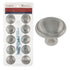 10 Pack Warwick Traditional Satin Nickel 1 1/4" Cabinet Knob Pulls DH1012BPSN
