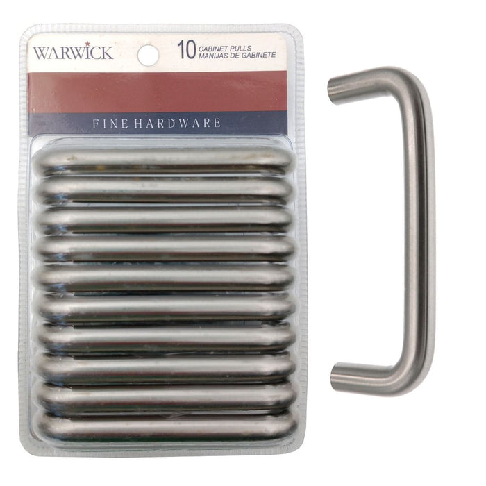 10 Pack Warwick Contemporary Satin Nickel 3"cc Cabinet Wire Pulls DH1030BPSN