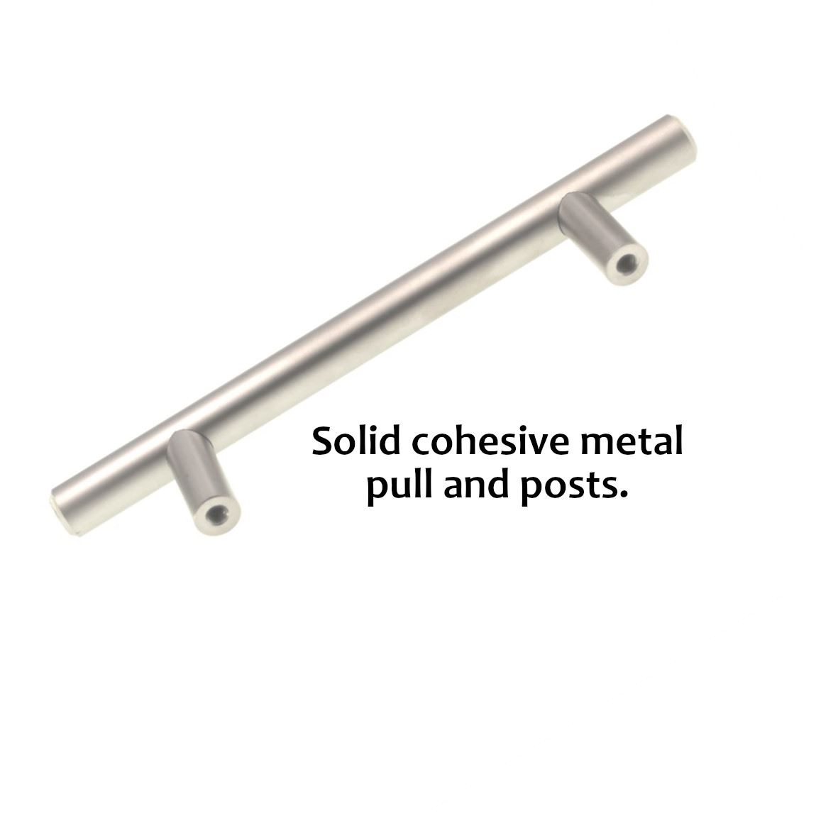100 Satin Nickel Cabinet Bar Pulls 3 3/4" / 96 mm Centers K146-SN