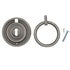 Cabinet or Drawer Ring Pull 2 1/2" Dia. with Backplate Dull Brushed Nickel K2274