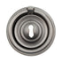 Cabinet or Drawer Ring Pull 2 1/2" Dia. with Backplate Dull Brushed Nickel K2274