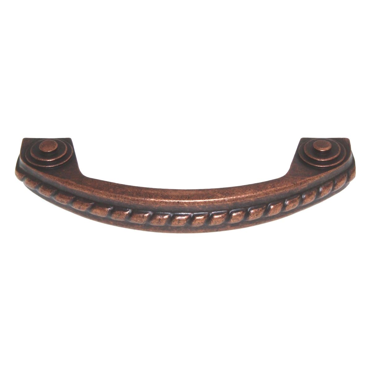Cliffside Rope Suite 3" Ctr Cabinet Arch Pull Rope Old Copper K344-OC