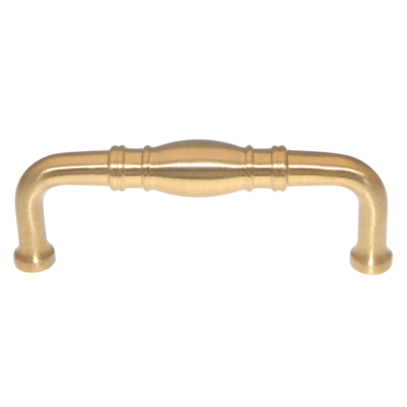 Keeler Power & Beauty Satin Brass 3"cc Cabinet Handle Pull Solid Brass K47-04