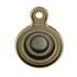 Burnished Brass Federal Style Bed Bolt Cover 1 3/8" KK22-BB