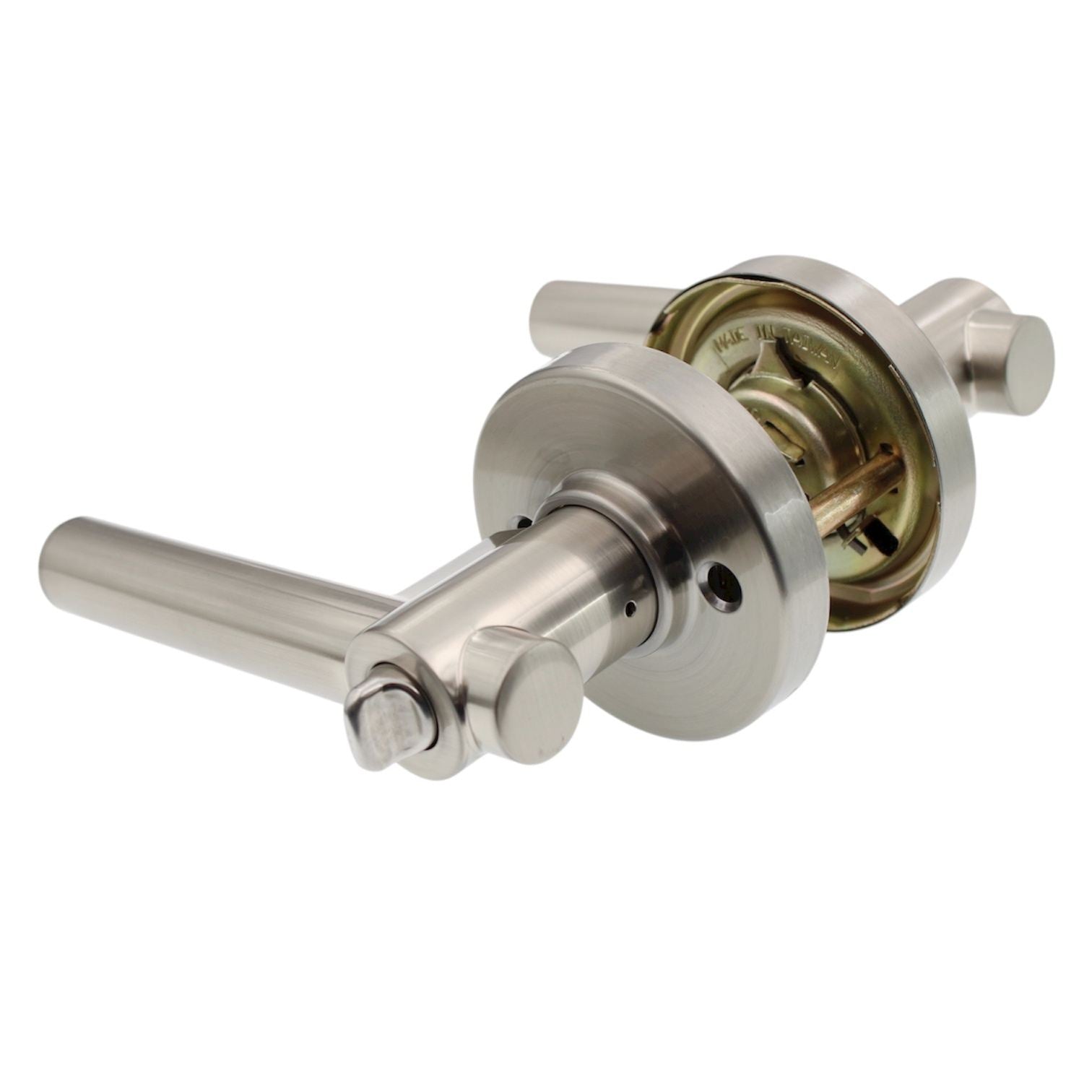 True Value TruGuard Keyed Entry Door Lever Satin Nickel 221763