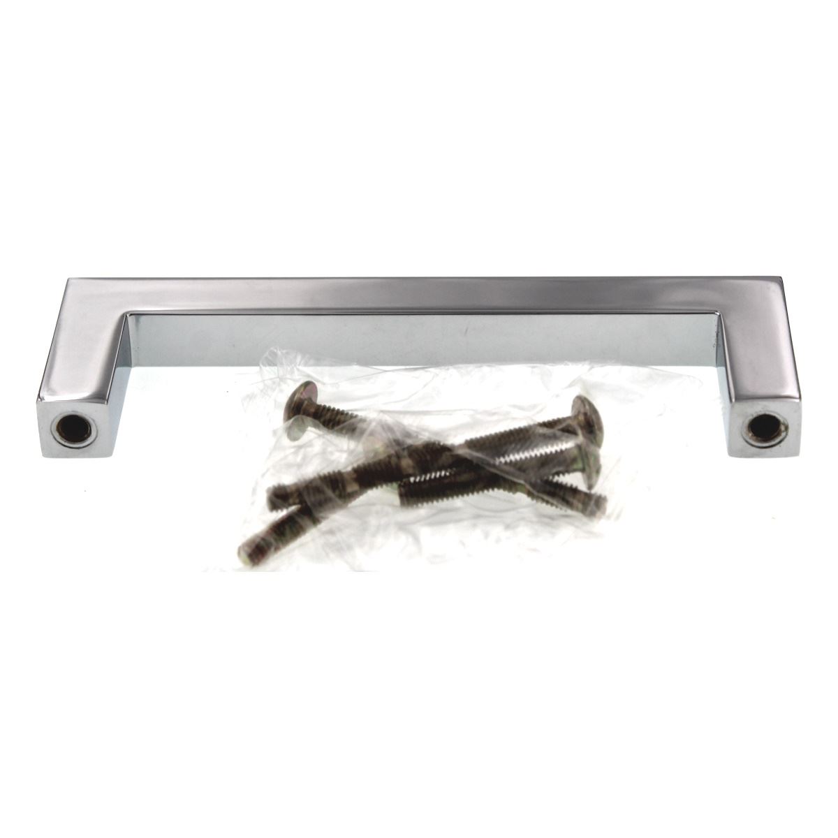 Top Knobs Nouveau Cabinet Square Pull 3 3/4" (96mm) CTC Polished Chrome M1163