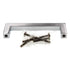 Top Knobs Nouveau Cabinet Square Pull 3 3/4" (96mm) CTC Polished Chrome M1163