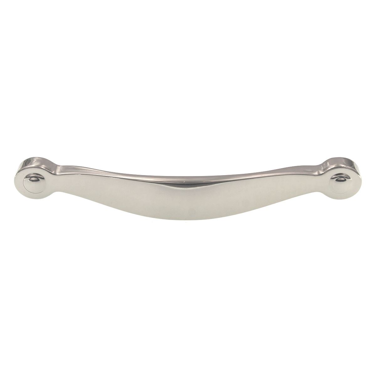 Top Knobs Asbury Saddle Cabinet Pull 5 1/16" (128mm) CTC Polished Nickel M1263
