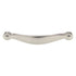 Top Knobs Asbury Saddle Cabinet Pull 5 1/16" (128mm) CTC Polished Nickel M1263