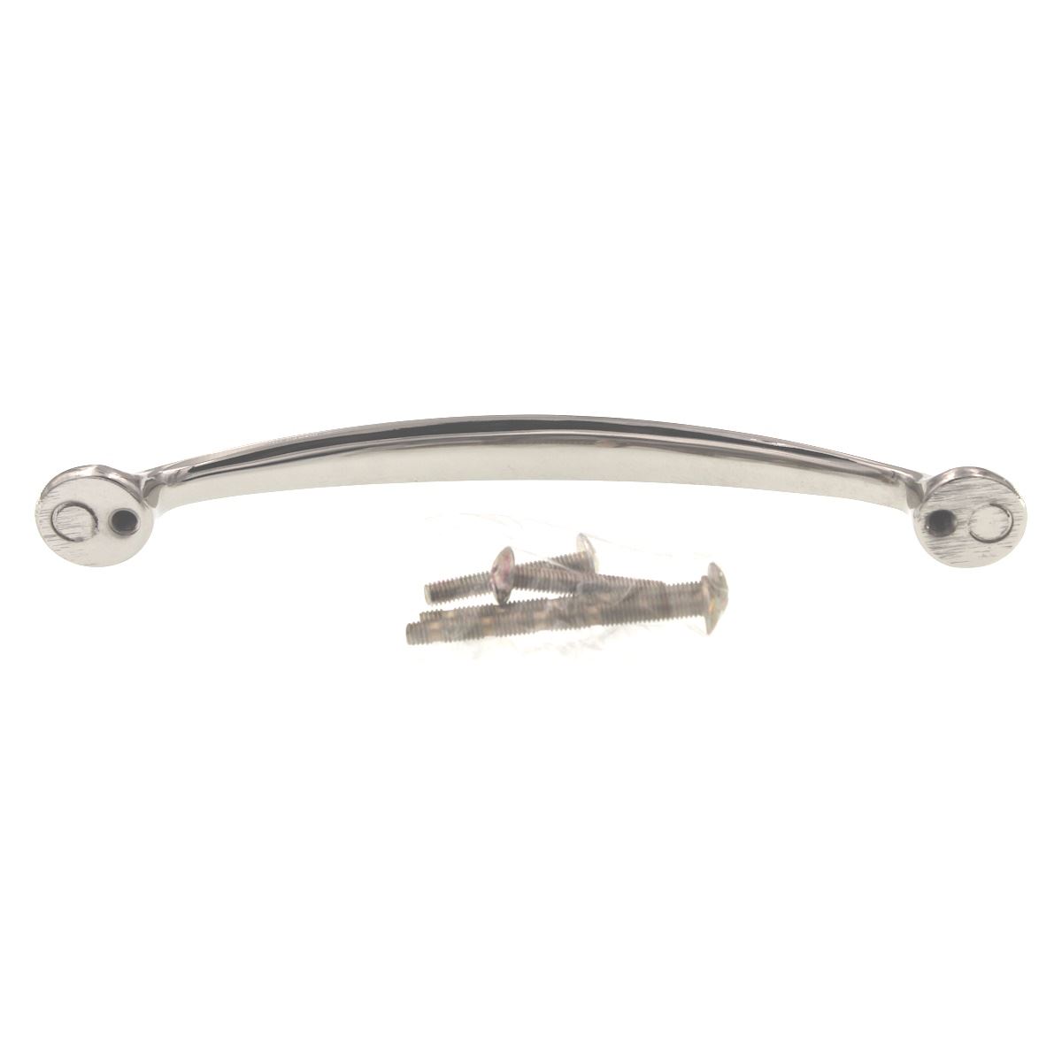 Top Knobs Asbury Mandal Cabinet Pull 5 1/16" (128mm) CTC Polished Nickel M1265