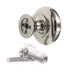 Top Knobs Asbury Brass 1 1/4" Mushroom Cabinet Knob Polished Nickel M1312