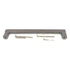 Top Knobs Aspen Cabinet Square Pull Flat Sided 6" CTC Silicon Bronze Light M1365