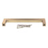 Top Knobs Nouveau Cabinet Square Pull 5 1/16" (128mm) CTC Honey Bronze M2157