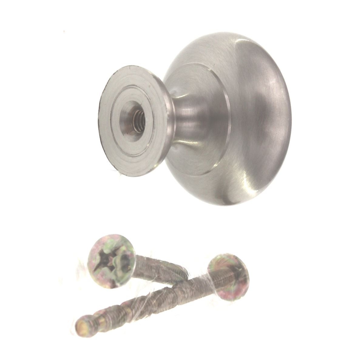Top Knobs Somerset Brass 1 1/4" Mushroom Cabinet Knob Brushed Satin Nickel M281