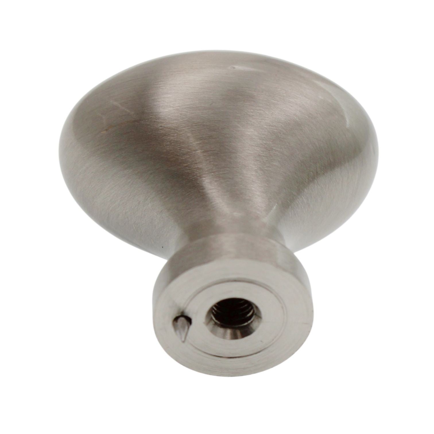 Top Knobs Somerset Steel 1 1/4" Egg Cabinet Knob Brushed Satin Nickel M370