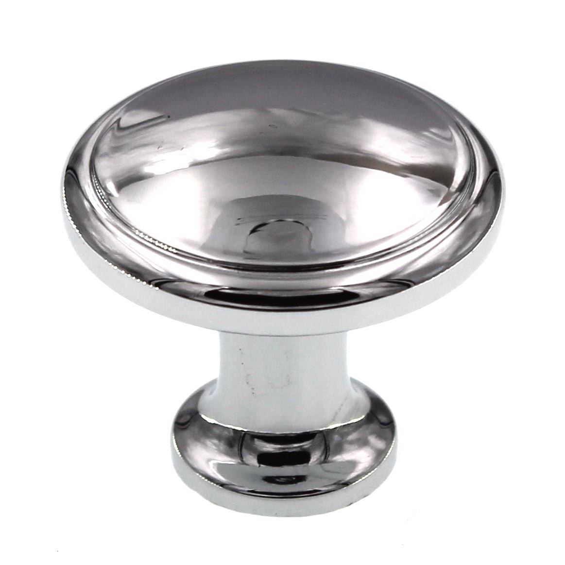 Top Knobs Nouveau 1 1/8" Ringed Mushroom Cabinet Knob Polished Chrome M377
