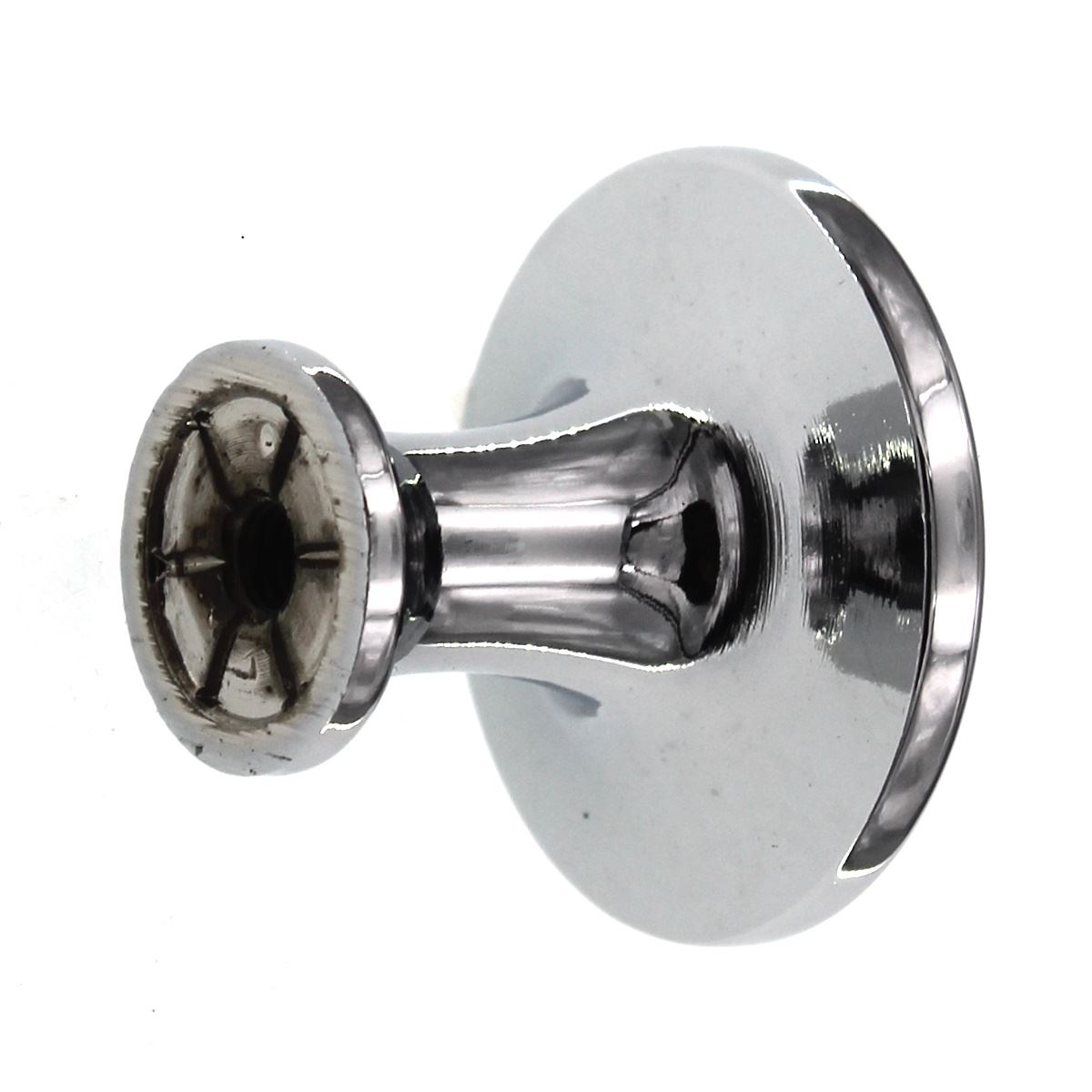 Top Knobs Nouveau 1 1/8" Ringed Mushroom Cabinet Knob Polished Chrome M377