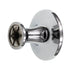 Top Knobs Nouveau 1 1/8" Ringed Mushroom Cabinet Knob Polished Chrome M377