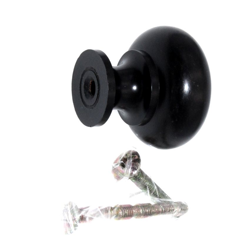 Top Knobs Normandy 1 1/4 Inch Brass Cabinet Decorative  Knob Patina Black M599